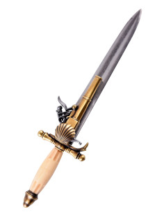 Pistolet français, type poignard, XVIIIe siècle