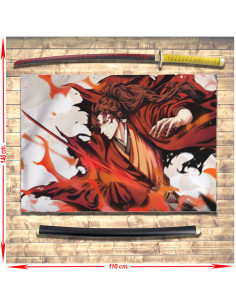 Bannière Yoriichi Tsugikuni et pack Katana, Demon Slayer
