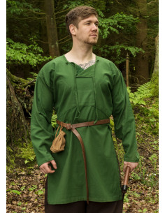 Tunique viking à manches longues modèle Viborg, vert 2