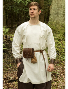 Tunique viking à manches longues modèle Viborg, blanc...