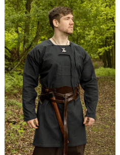 Tunique viking manches longues modèle Viborg, noir 2
