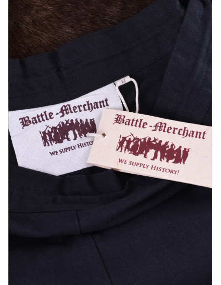 Jupe médiévale longue coupe large, noire