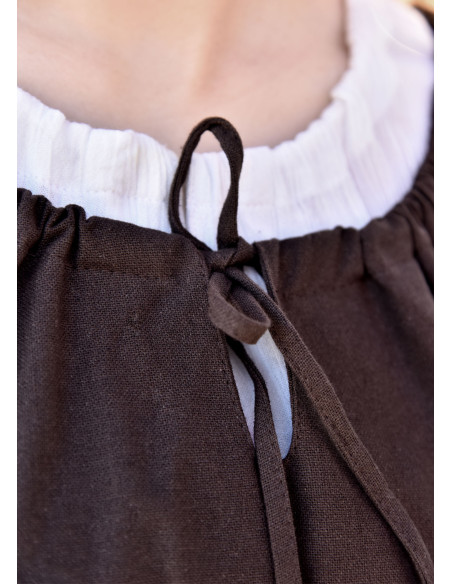 Robe médiévale Ana, marron