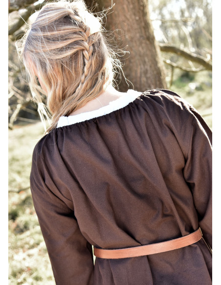 Robe médiévale Ana, marron