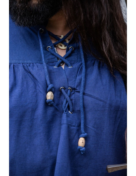 Chemise médiévale Adrian à lacets,...