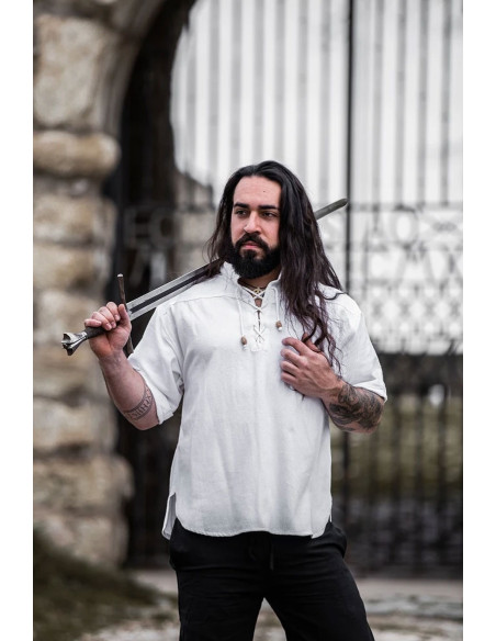 Chemise médiévale à manches courtes...