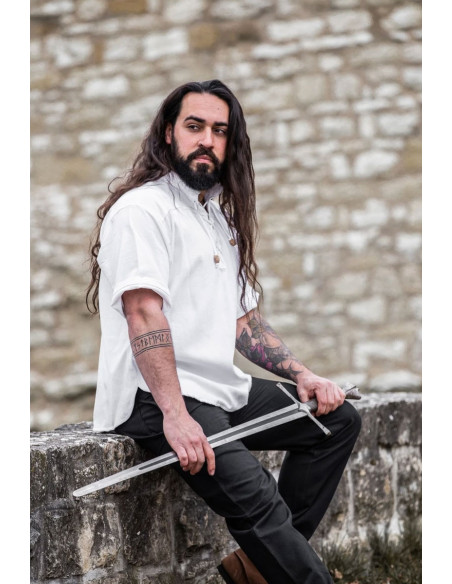 Chemise médiévale à manches courtes...