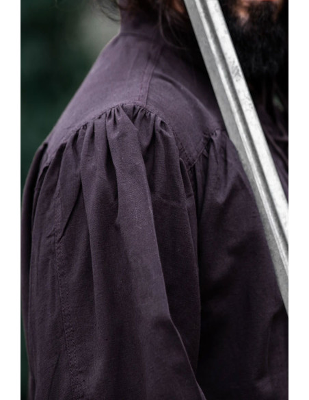 Chemise médiévale Friedrich marron...