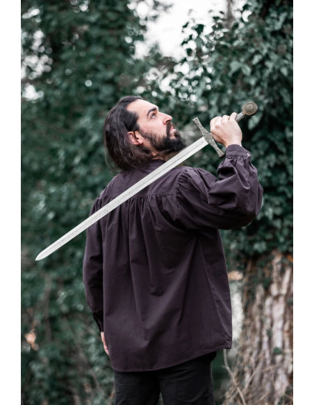 Chemise médiévale Friedrich marron...