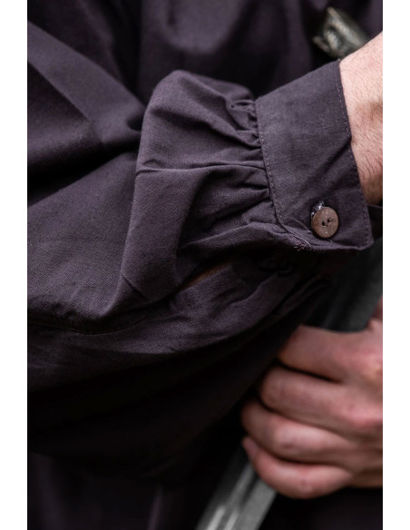 Chemise médiévale Friedrich marron...
