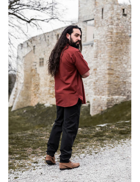 Chemise médiévale à manches courtes...