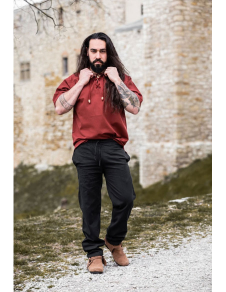 Chemise médiévale à manches courtes...