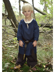 Tunique médiévale pour enfant modèle Arn, bleu
