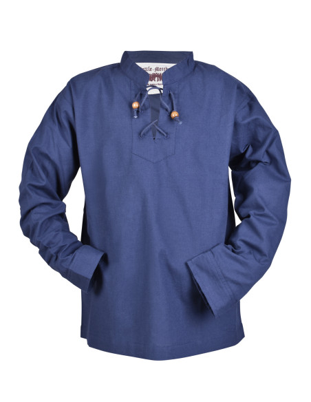 Chemise médiévale bleue pour garçon,...