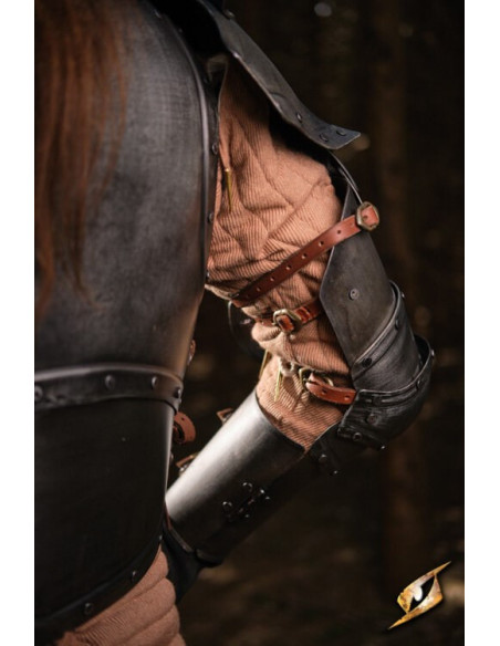 Protège-bras en acier noir série...