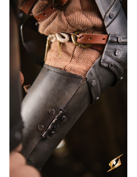 Protège-bras en acier noir série...