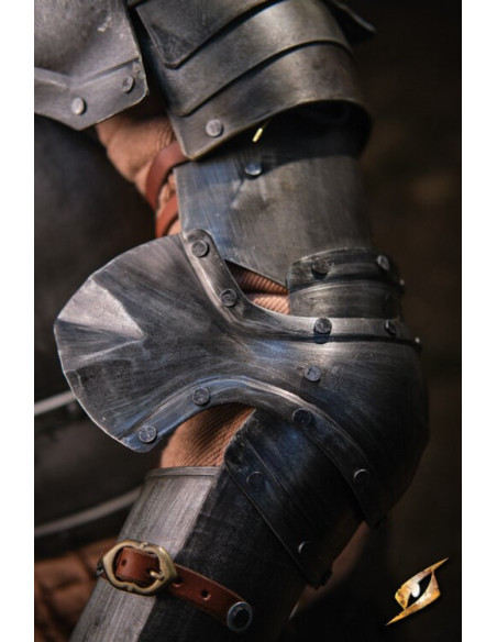 Protège-bras en acier noir série...