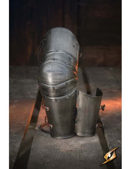 Protège-bras en acier noir série...