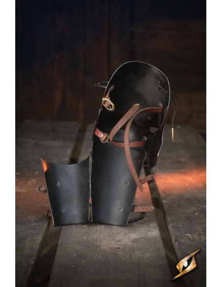 Protège-bras en acier noir série...