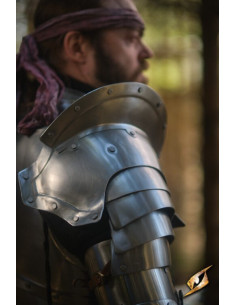 Épaulettes en gris acier série Epic Captain, Epic Armoury 2