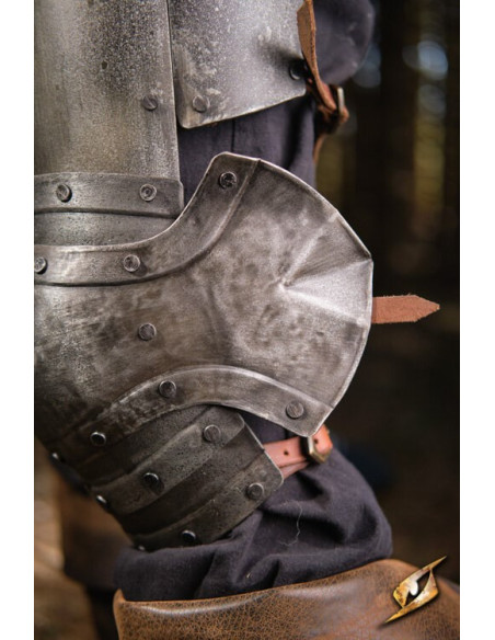 Protège-jambes en acier noir série...