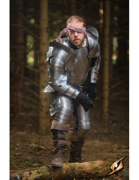 Protège-jambes en acier poli série...