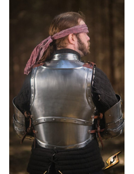 Cuirasse en acier poli série Captain,...
