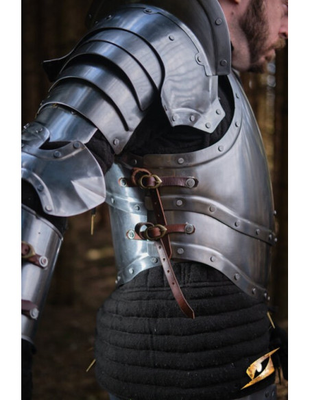 Cuirasse en acier poli série Captain,...