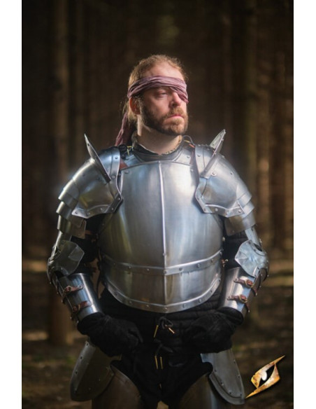 Cuirasse en acier poli série Captain,...
