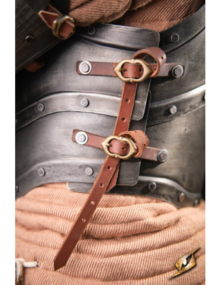 Cuirasse en acier foncé de la série...