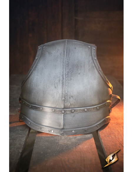 Cuirasse en acier foncé de la série...