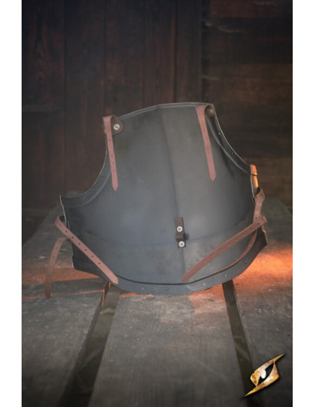 Cuirasse en acier foncé de la série...