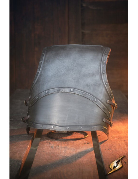 Cuirasse en acier foncé de la série...