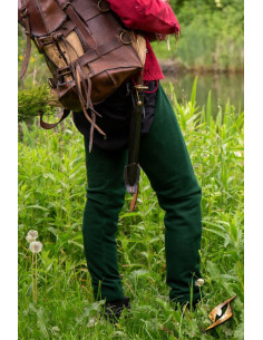 Legging en laine vintage de couleur Hunter Green