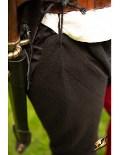 Legging vintage épique en laine noire 2