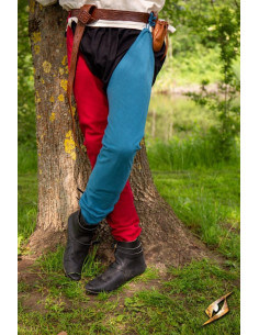 Legging vintage en coton bleu brumeux