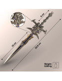 Épée miniature World of Warcraft Frostmourne avec support