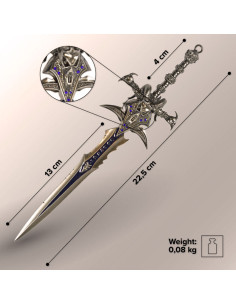 Épée miniature World of Warcraft Frostmourne avec support 2