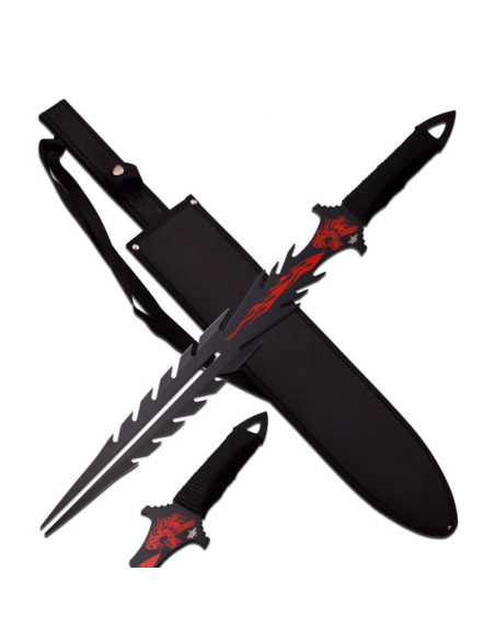 Épée courte fantaisie, la flamme du...