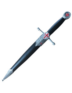 Poignard décoratif Croix templière et casque