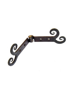 Lot de 2 charnières médiévales forgées bouclées 2