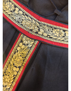 Ceinture médiévale pour femme en tissu avec bordure...