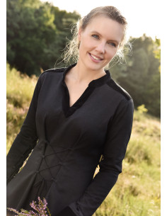 Robe médiévale courtisane Meira avec détails en velours,... 2