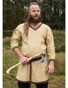 Tunique en coton viking, beige