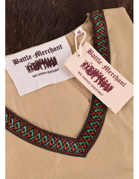 Tunique en coton viking, beige