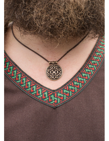 Tunique viking en coton, marron