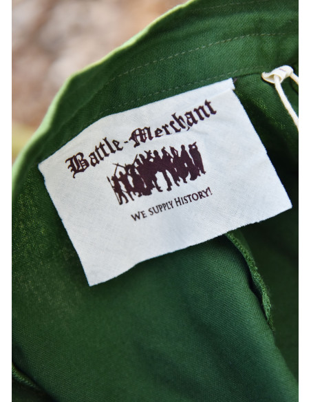 Jupe médiévale à coupe large, verte