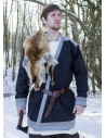 Tunique viking Klappenrock Bjorn de couleur bleue
