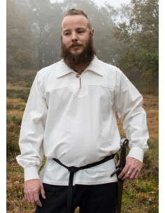 Chemise de chevalier médiéval Gotz, blanche