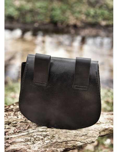 Sac marteau de Thor en cuir noir